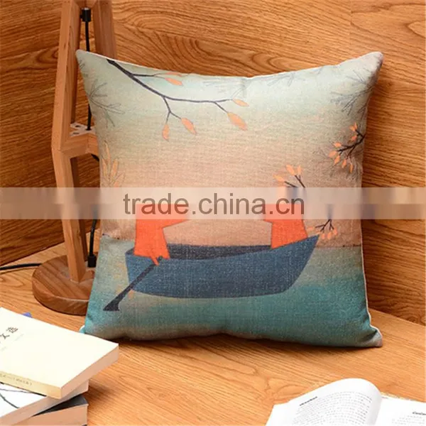 Printed Decorative Throw Pillow Covers Seat Cushion Cover photo-4