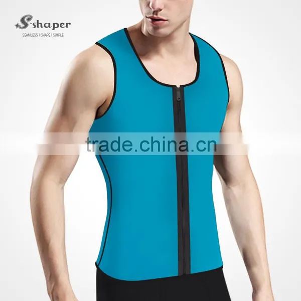 S-SHAPER Zipper Sweat Fir Slim Neoprene Body Shaper For Men photo-2