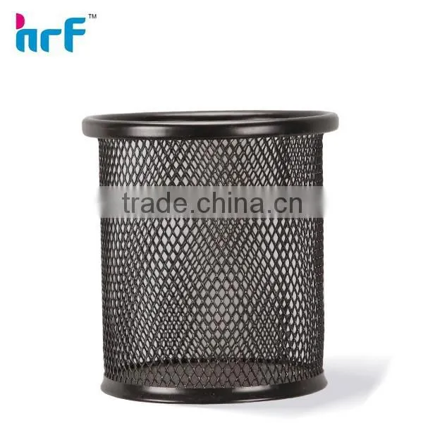 Round Metal Mesh Pen Holder