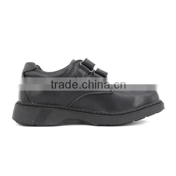 Bulk Wholesale Customized Wide Size Uniform Kids School Shoes Quality Boys Black Leather School Shoes for Student photo-3