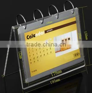 Factory Sale Clear Acrylic Desk Table Calender Customized Whosesale photo-2