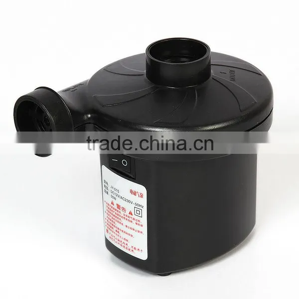HY-JY-015 50W Portable Electric Air Pump DC 12V/AC110-120V Inflator Air Pump photo-3