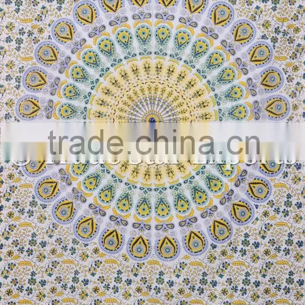 Queen Indian Ombre Mandala Ethnic Gypsy Wall Art Hippie Boho Cotton Home Decorative Tapestry photo-2