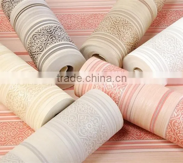 Modern Brief Style Living Walls Deep Embossing Wallpaper photo-6