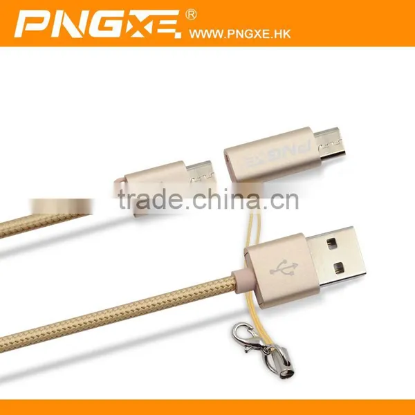 Wholesale Braided 2 in 1 Mobile Cable for Iphone and Samsung Usb Cable photo-2