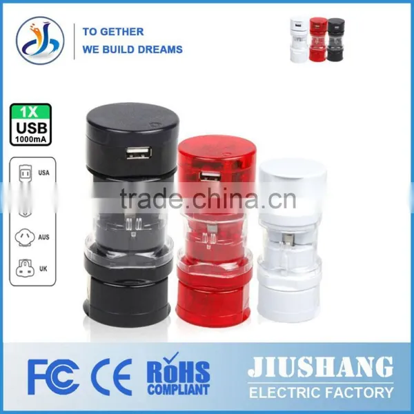 DGJIUSHANG Manufacturing Through the CE FCC ROHS Certification Approval Top Selling Special International Travel Adaptor