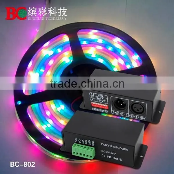 BC-802-6803 DC5V-24V LPD6803 DMX SPI Signal Decoder Compatible With LPD1101, D705, UCS6909, UCS6912 photo-6