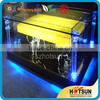 Wholesale Clear Acrylic Box With Hinged Lid Acrylic Portable Led Light Display Case Led Illuminated Display Case photo-2