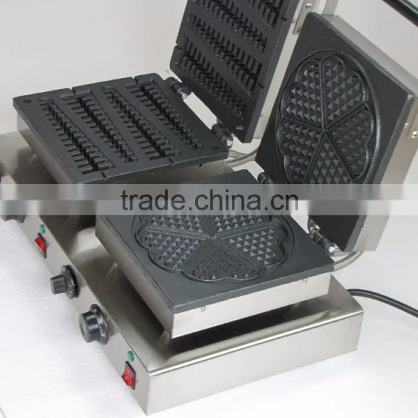 Stainless Steel Double Waffle Maker / Lolly Waffle Maker / Heart Waffle Maker photo-6