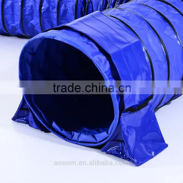 Pawhut Blue Dog Agility Exercise Training Tunnel Sand Bags photo-3