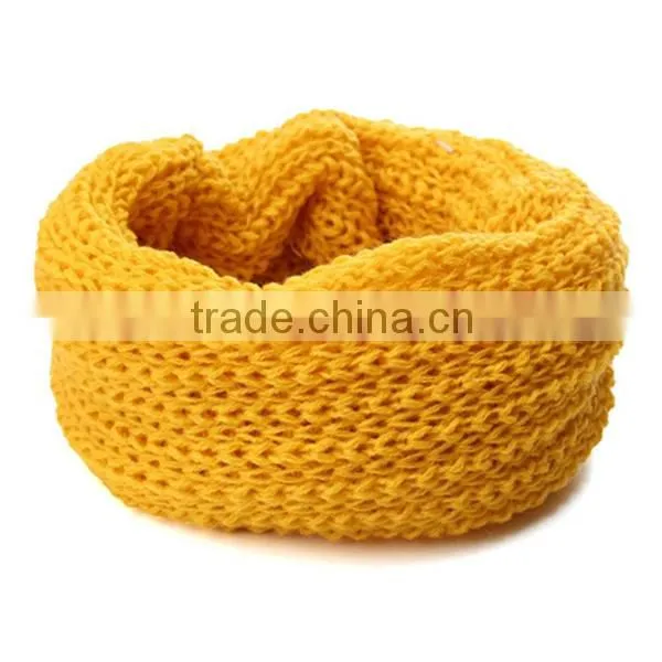 New Design Soft Candy Color Neck Bib Scarfs Kids Knitted Collar Winter Warm Scarf for Children Baby Girls photo-6