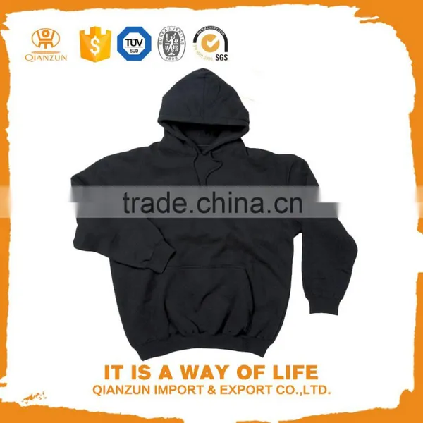 Gym Hoodie Plain Hooded Sweatshirt Wholesale Plain Black Hoodie photo-3