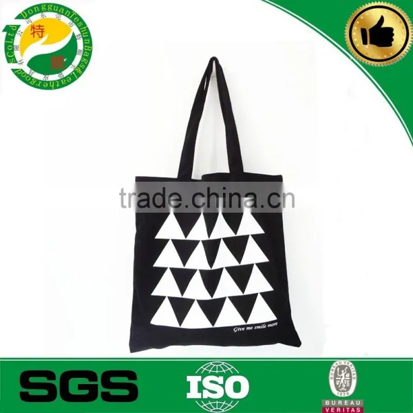 China New Fashion Standard Size Canvas Printed Tote Bag