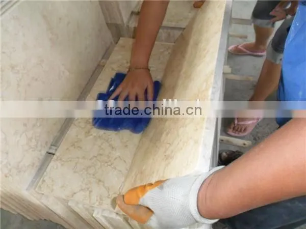 Natural Beige Stone Marble Slab Crema Marfil Marble photo-5