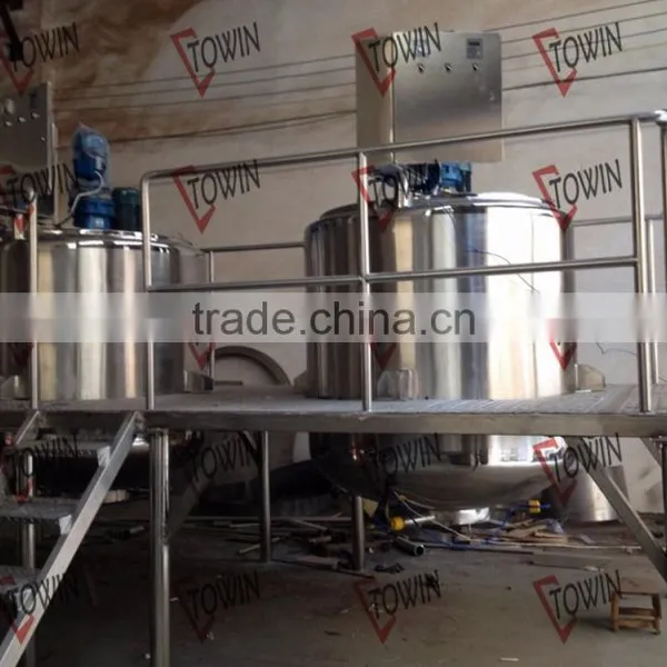 Vacuum Homogenizing Emulsifying Tank Mayonaise Making Machines With Circulation System/Cream Homogenizer Mixer photo-4