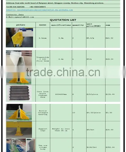 GRP FRP Support Beam Pultruded Profile photo-2