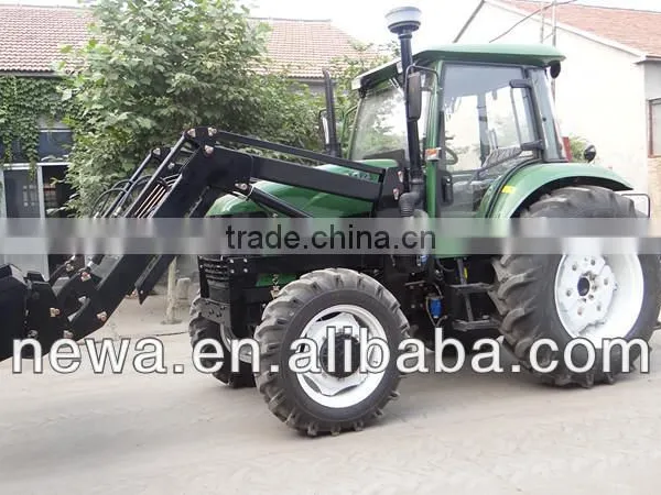 2016 Hot 80hp 4WD NEW804 With Front End Loader and Backhoe Tractors Prices photo-3