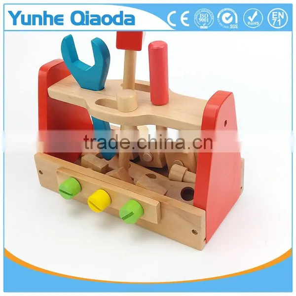 Take-Along Tool Kit Wooden Construction Toy (24 Pcs)wooden Toolbox Play Set photo-4