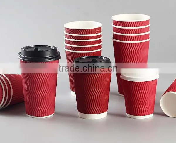 Ripple Wall Style Paper Coffee Cups photo-5