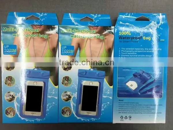 Hot Sale! Summer Holiday Swimming Lifesaving Whistle Waterproof Bag for Smart Phone photo-4