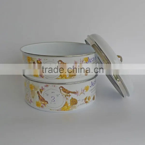 Kitchen Metal 3layers Airtight Canister Set,Treats Biscuits Cake Biscuits Cookies Jar Storage Bin photo-6