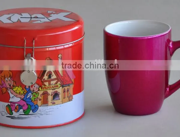 2017 Wholesale Promotional Stoneware Cheap Coffee Mug With Tin Box Packing photo-4