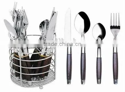 Plastic Handle Cutlery Set Stainless Made in China photo-4