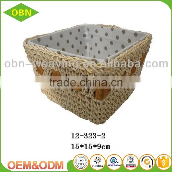 Latest Design Wholesale Customized Pure Handmade Colorful Woven Mini Cheap Empty Gift Basket photo-4