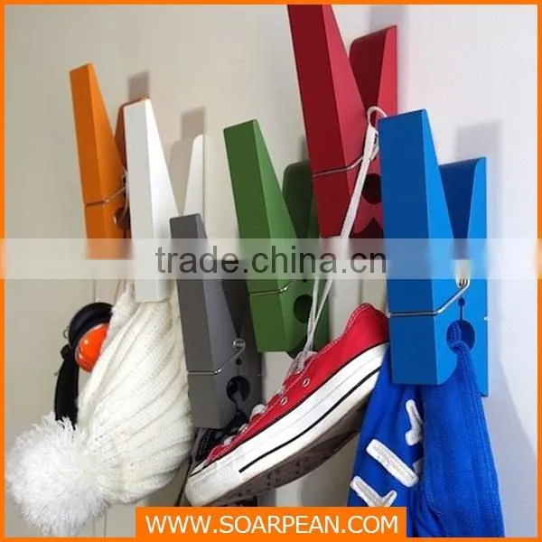 Promotional Window Decor Big Wooden Clip