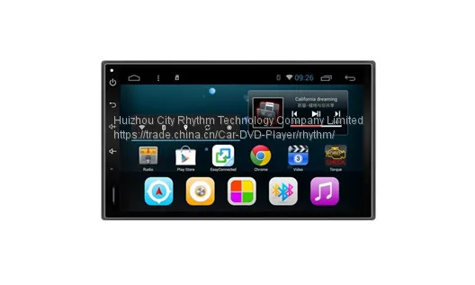 Car multimedia player with 2 DIN 7 inch Android GPS, Wifi, BT, Mirror link, smart phone and iPhone connectable