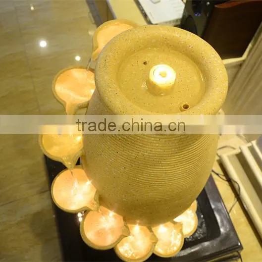 Garden Artificial Polyresin Fountain Running Water, LED Light photo-5