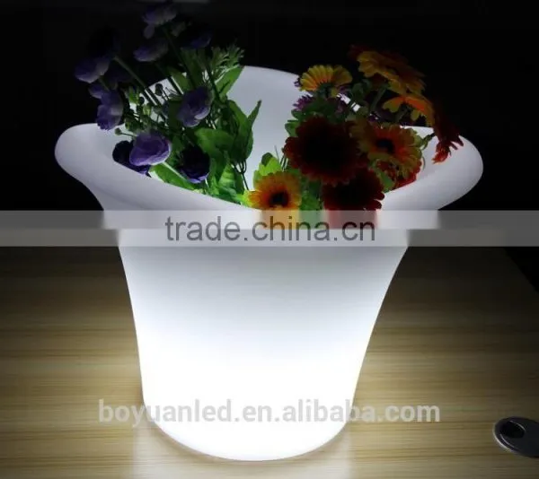 RGB Color Changing Illuminated Plastic Ice Bucket Led Lighting Flower Pots photo-6