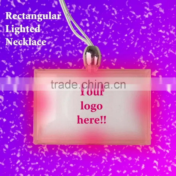 Rectangular Shape LED Necklace