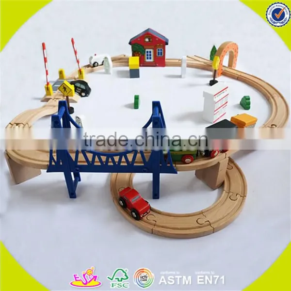 Wholesale Children Wooden Train Track Educational Wooden Train Track Popular Wooden Train Track W04C016 photo-3