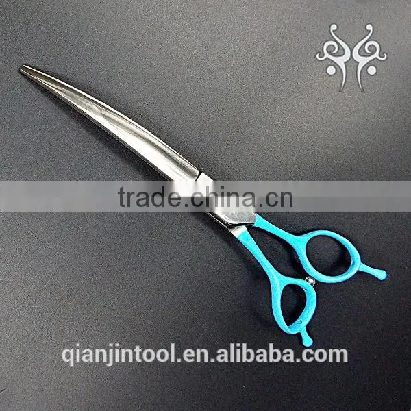 2017 New Arrival 440C Curved Scissors Dog Grooming Scissors Rubber Handle Pet Scissors photo-4