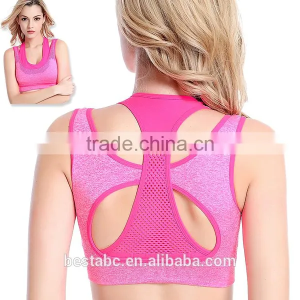 Wholesale Athletic Wear Yoga Clothing Manufacturers Sexy Cross Strap Back Sports Bra photo-5