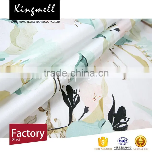 Cheap Digital Fabric Printed Silk Satin Tencel Silk Fabric photo-3