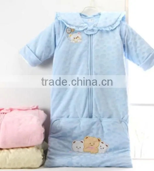 100% Cotton Anti Kicking Infant Baby Child Foot Sleeping Bag for Four Seasons photo-5