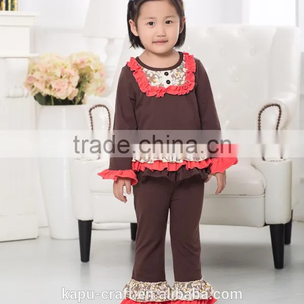 Thanksgiving Pumpkin Outfits Girls Ruffle Outfits ,baby Girl Clothes,Lovely Baby Girl Pumpkin Pattern Outfit photo-4