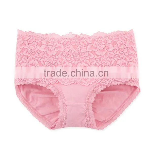 High Quality Colorful 95% Cotton 5% Spandex With Lace Custom Sexy Fancy Woman Underwear photo-5