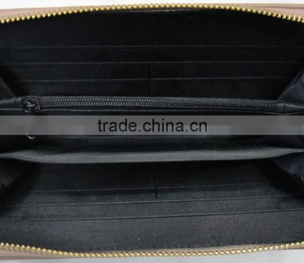 Fashion Hot Popular Lady pu Leather Around Geometrical Zipper Purse photo-4