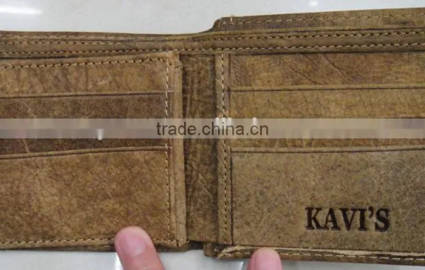 Fashion Direct Factory Hot Designer Brown Button Leather Luxury Purse photo-5