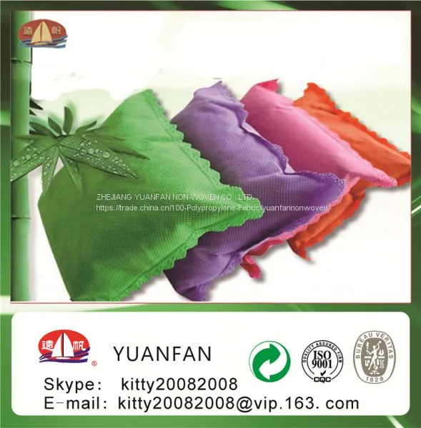 Colorful Polypropylenene Spubnond Non-woven Fabric, Spunbond pp Nonwoven Roll photo-3