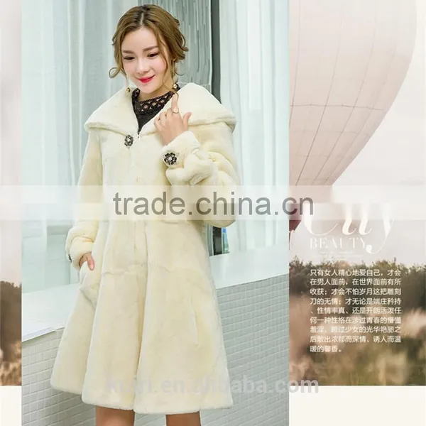 Professional Winter Warm Fur Jacket Women Genuine Leather Real Whole Rabbit Fur Coat Lady Natural Rabbit Fur Overcoat photo-3