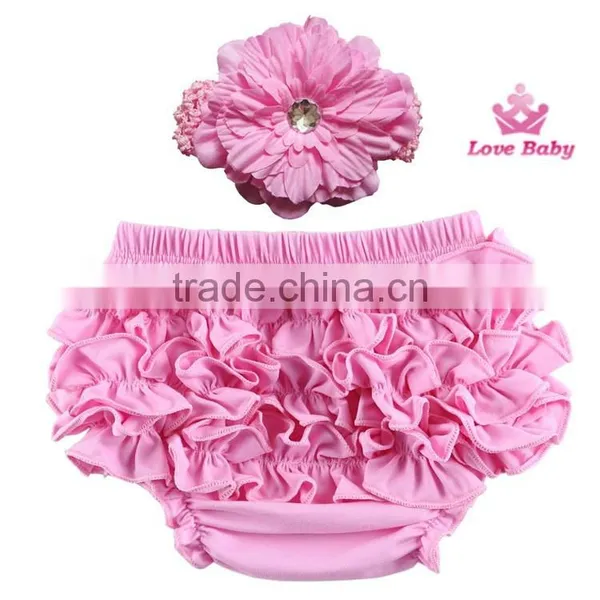 Princess Baby Girls Cute Bloomers Ruffle PP Pants Shorts Bow Nappy Diaper Cover 1-3Y LBS5052508 photo-2