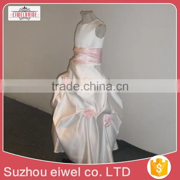 Flower Girl Dress Of 9 Years Old Girls Cotton Frock Designs/Dress Flower Girl Gown photo-5