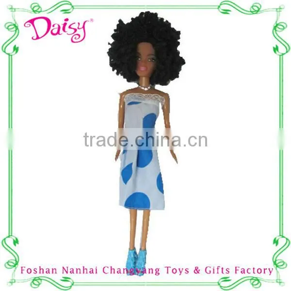 China Wholesale Long Hair Fashion Vinyl African Doll