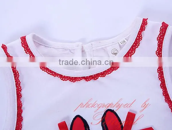 Girls Short Set Applique Kids Outfit photo-6