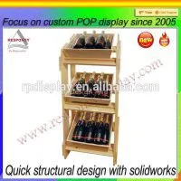 Wooden Retail Store Bottle Display Rack photo-2