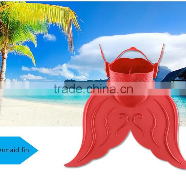 Silicone Material and Child Age Silicone Swimming Flippers photo-2